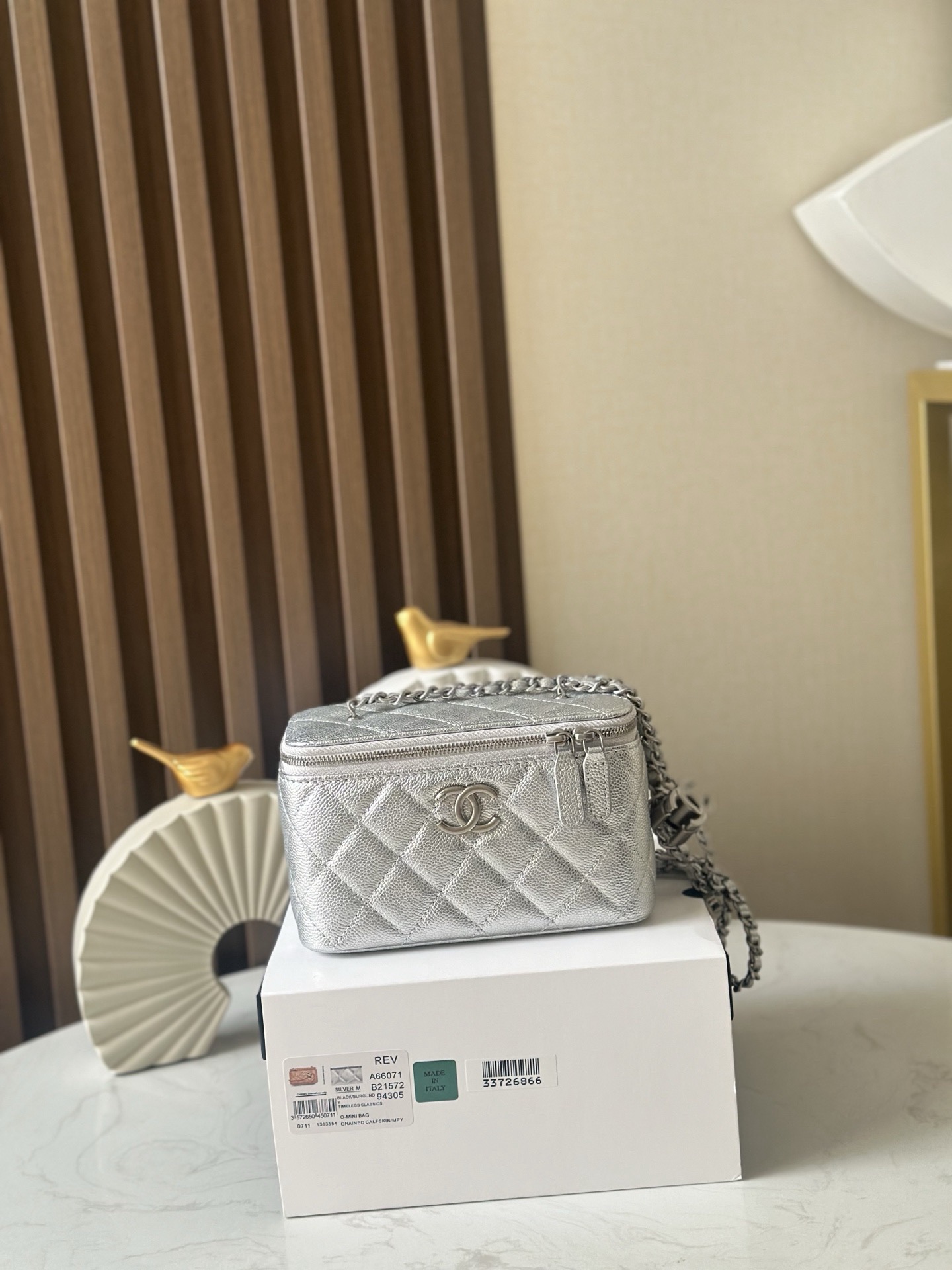 Chanel Quilted Vanity Makeup Box