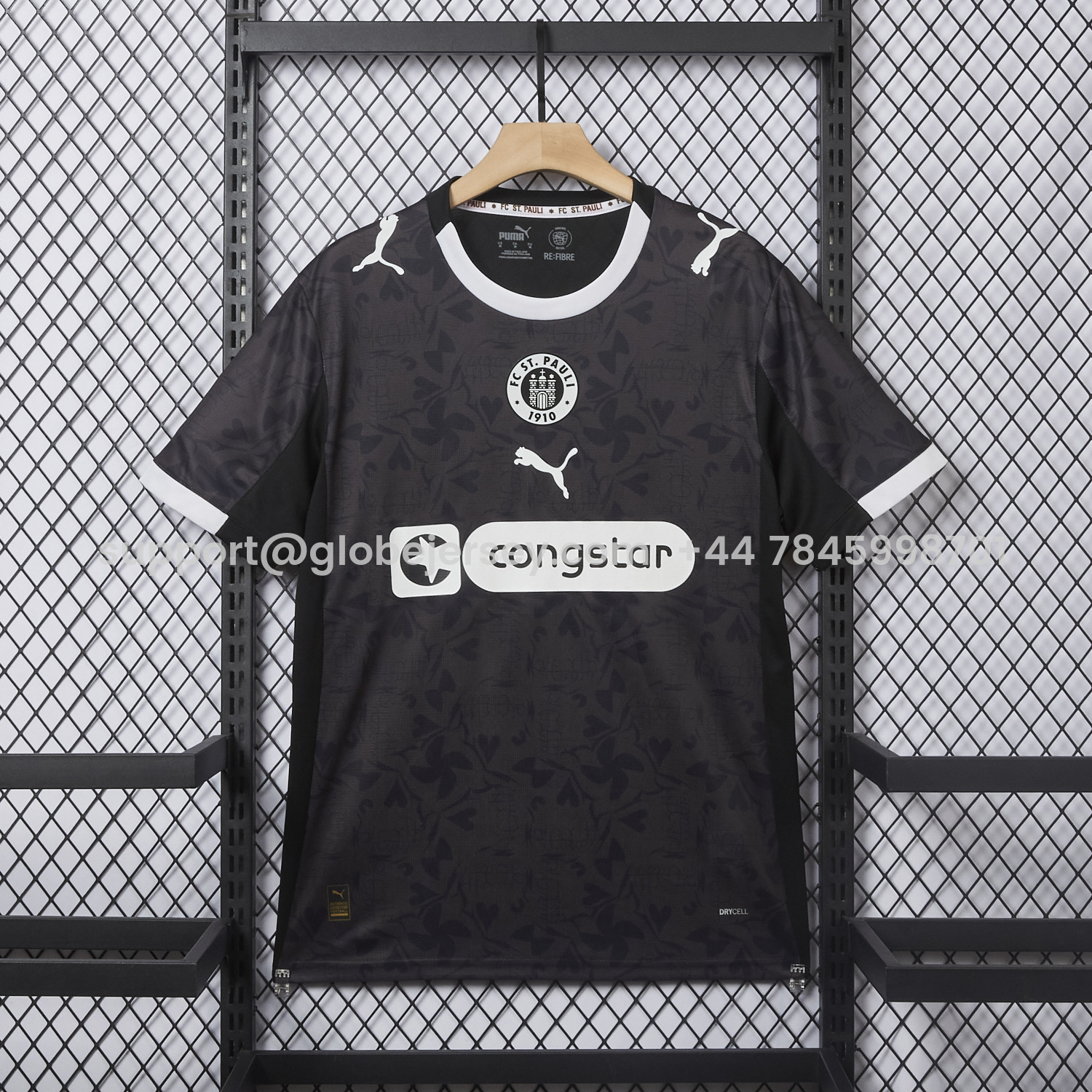 St. Pauli 25-26 Third Black Jersey - Fans Version
