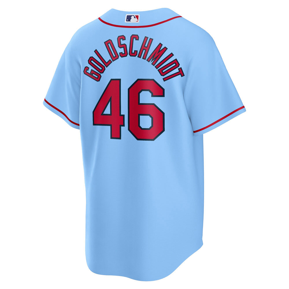 Men's St. Louis Cardinals Paul Goldschmidt Alternate Player Name Jersey - Light Blue
