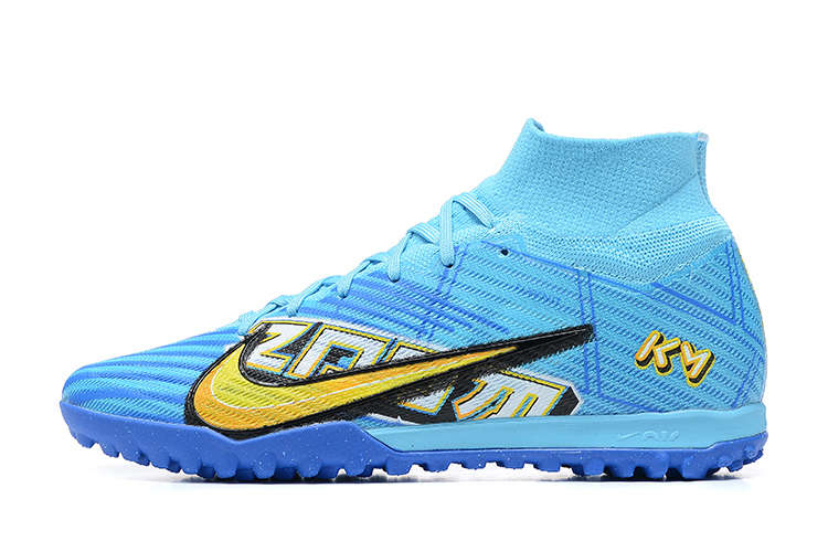 Assassin 15th generation high-top fully knitted waterproof MD air cushion grass spike football shoes