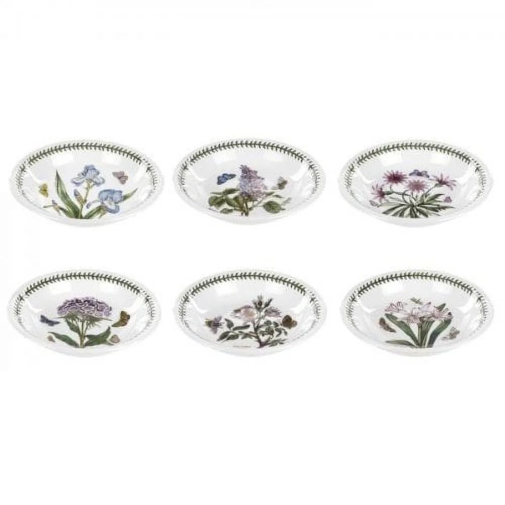 Portmeirion Botanic Garden Pasta Bowls, Set of 6, Assorted Motifs