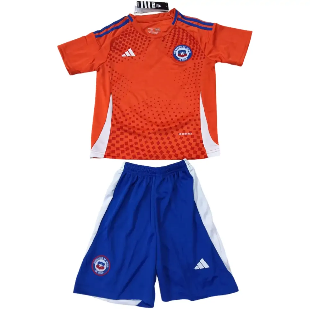 2024-25 Chile Home Children's Jersey Set - Fans Edition