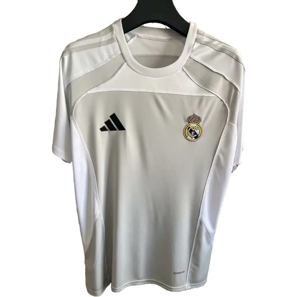 2025-2026 Real Madrid T-Shirt Grey and White - Fan Edition