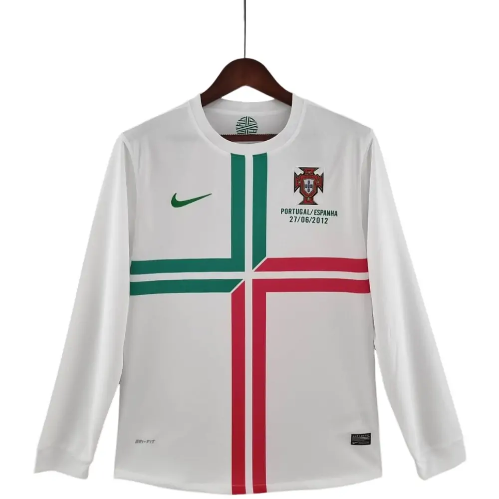 2012 Retro Long Sleeve Portugal Away Football Shirt