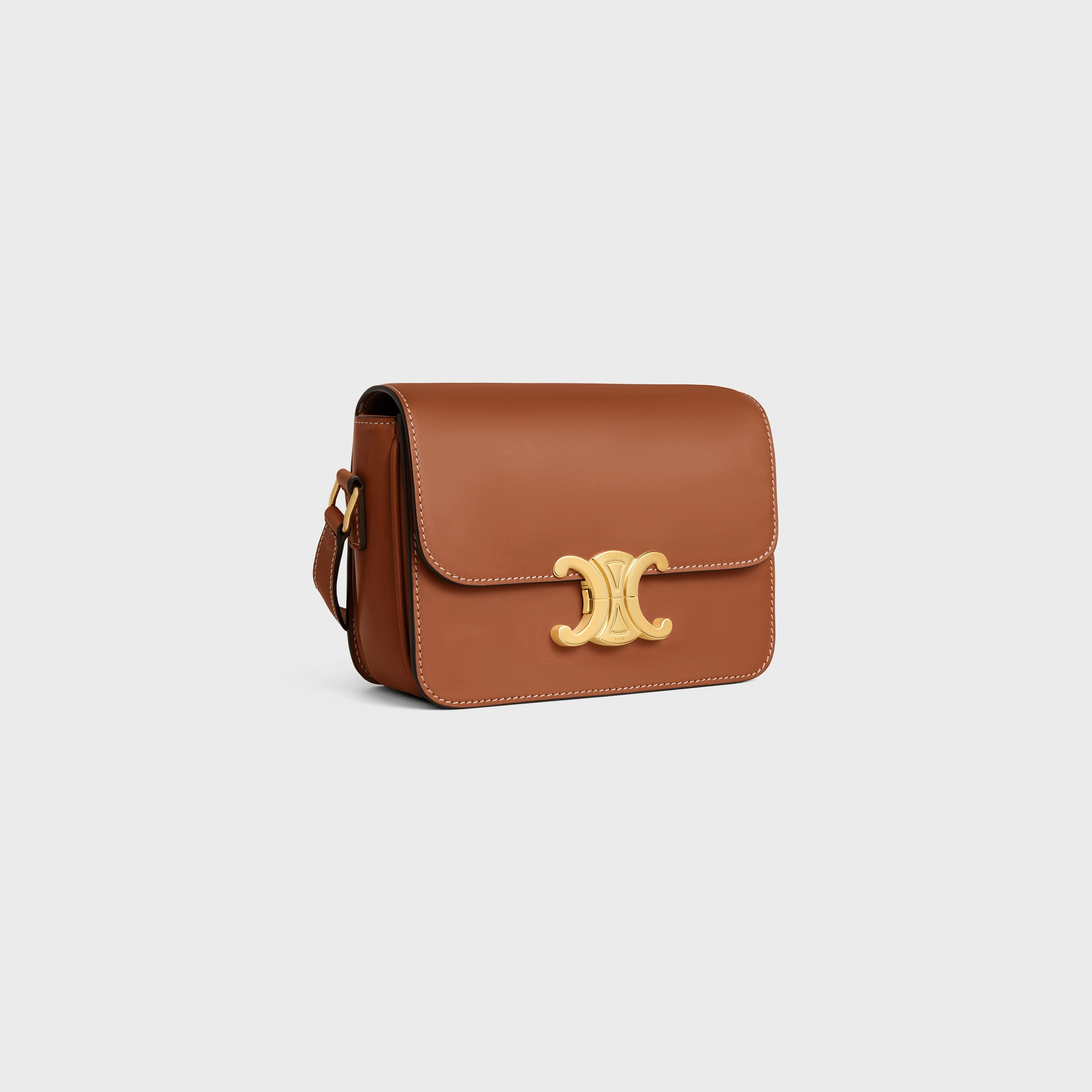 Teen Triomphe Bag in Natural Calfskin