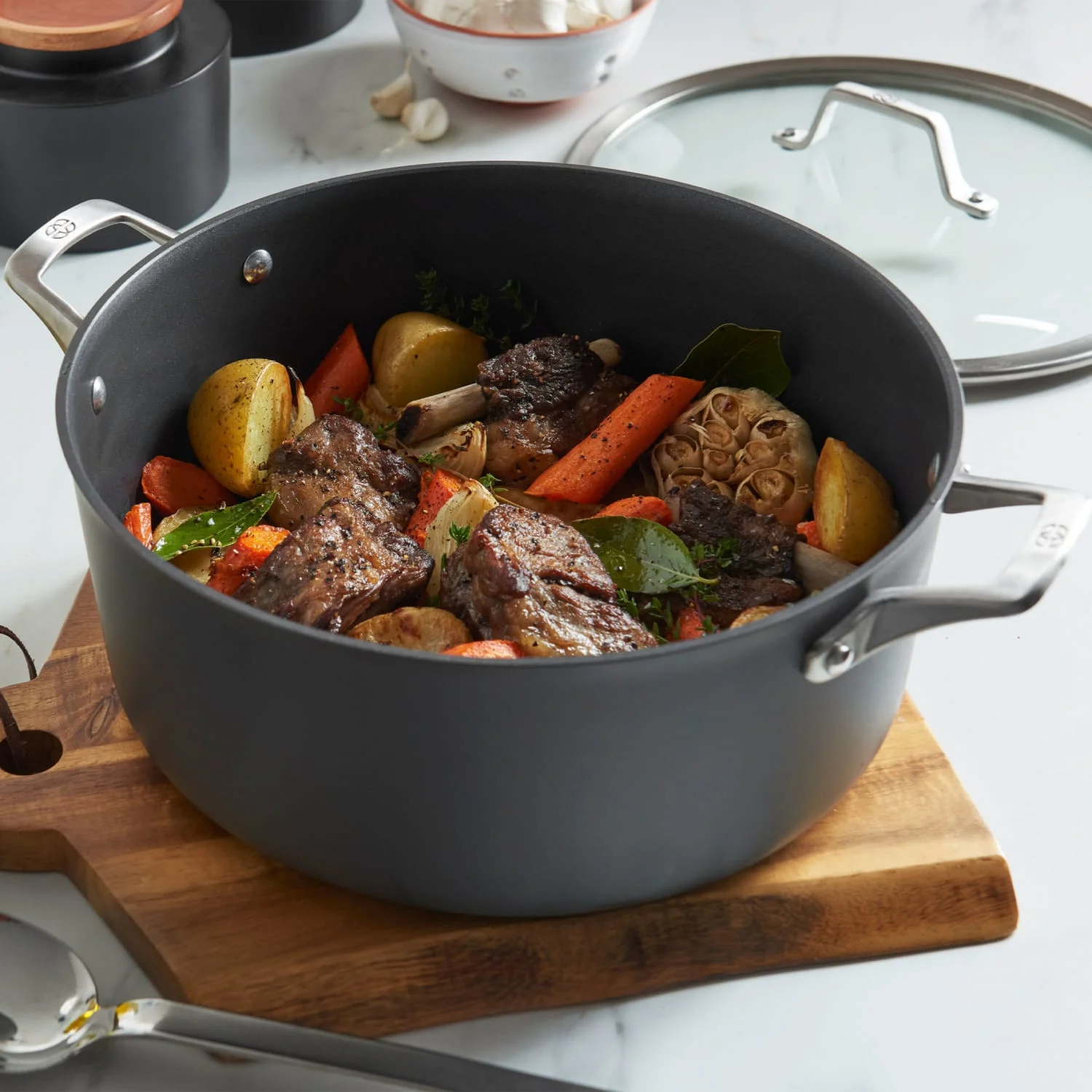 Calphalon Premier Hard-Anodized Nonstick 8.5-Quart Dutch Oven with Lid