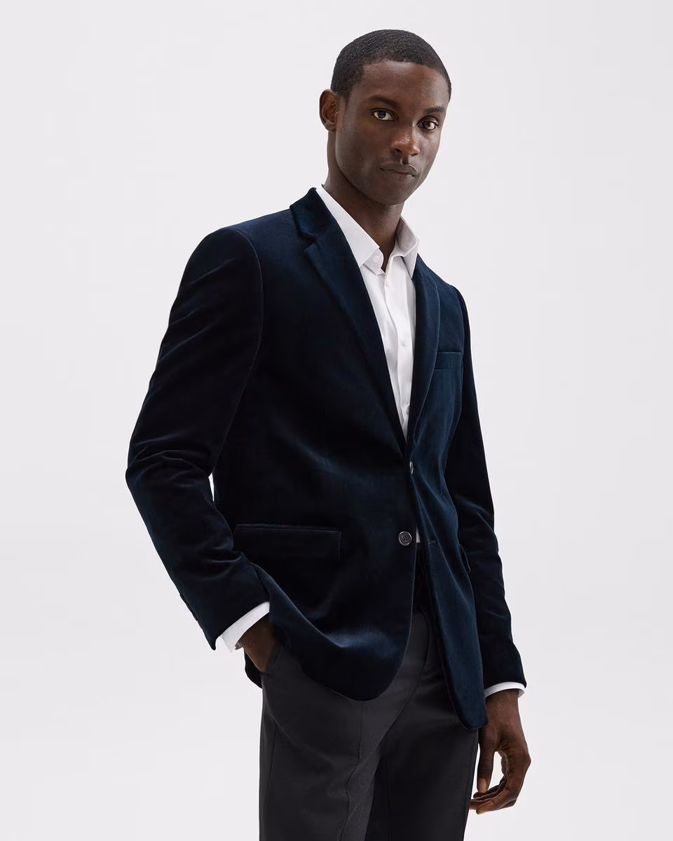 Chambers Blazer in Stretch Velvet