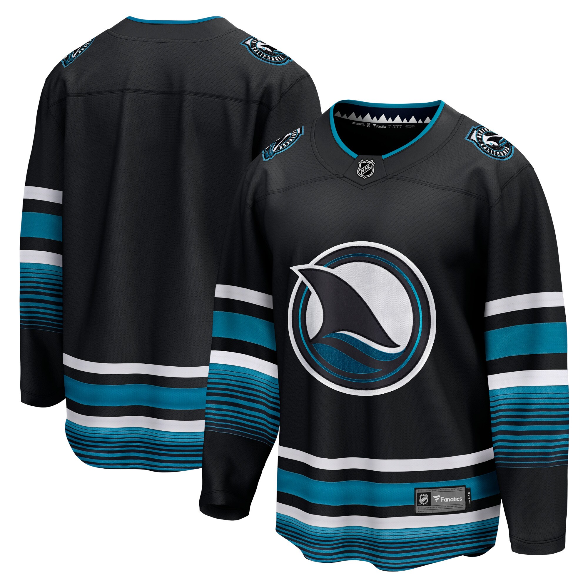 San Jose Sharks Fanatics Alternate Premier Breakaway Jersey – Black