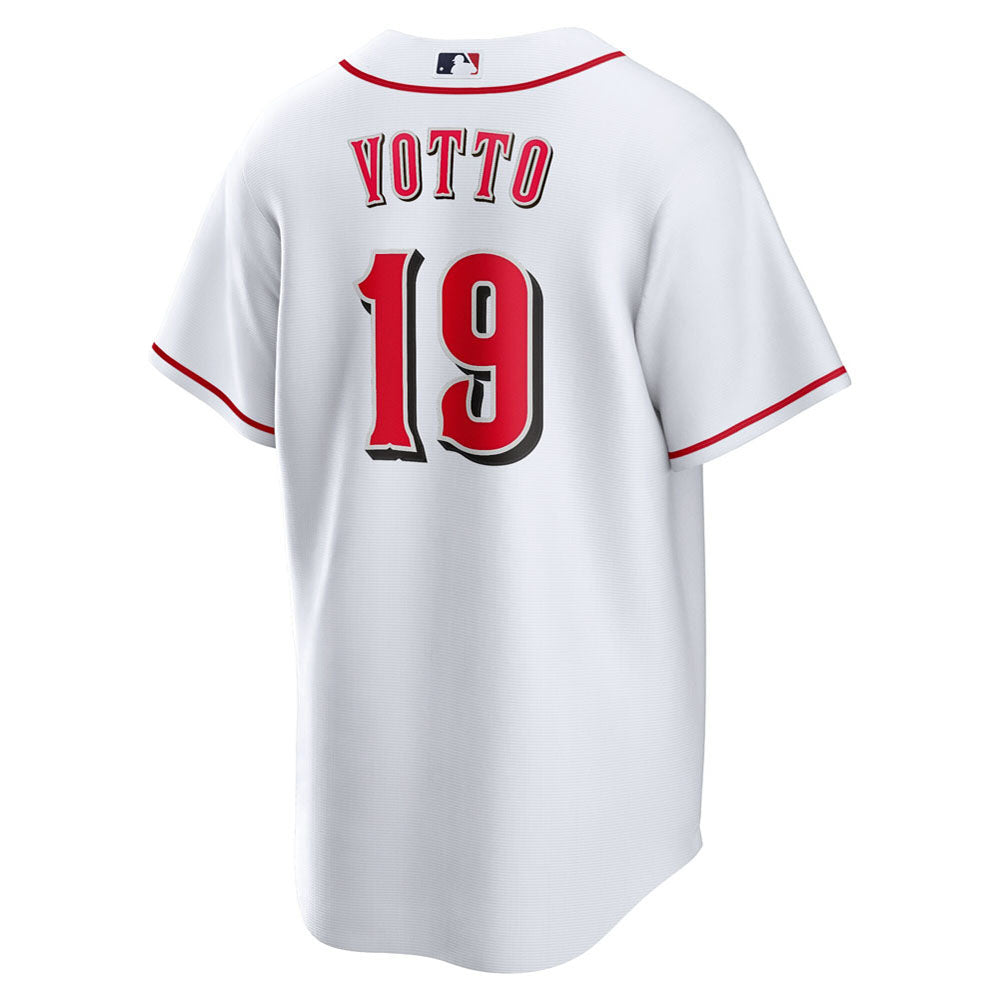 Men's Cincinnati Reds Joey Votto Home Player Name Jersey - White