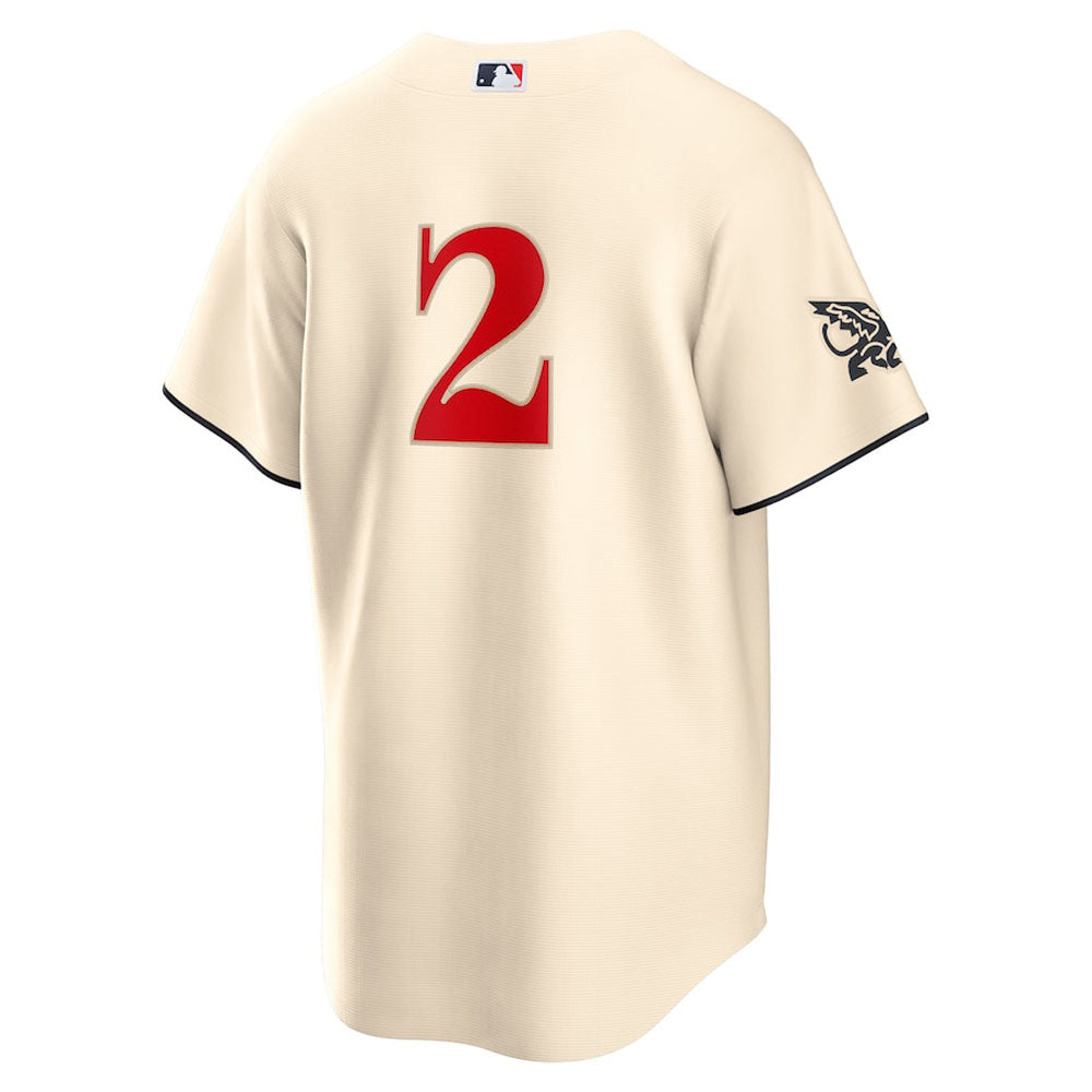 Men's Texas Rangers Marcus Semien 2023 City Connect Replica Jersey - Cream