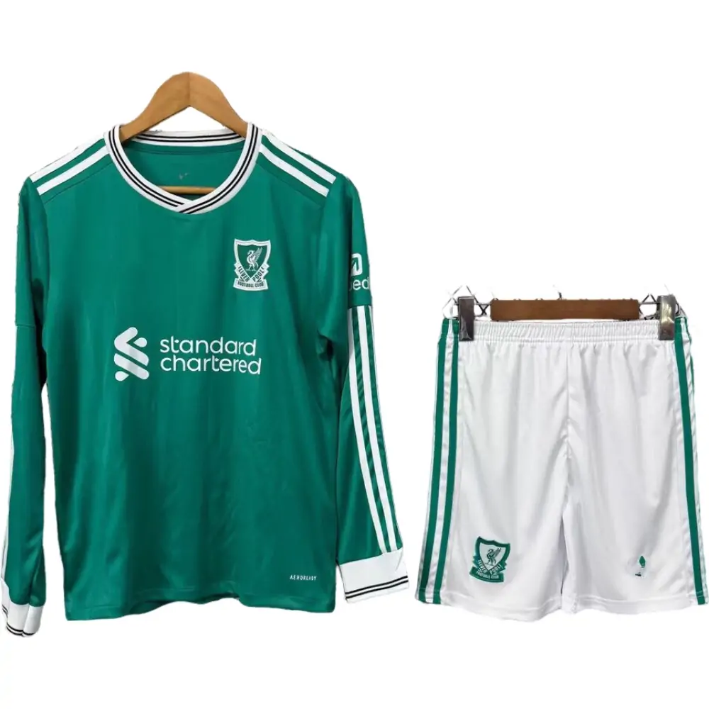 2025/26 Liverpool FC Second Away Long Sleeve Jersey- Children's Suit