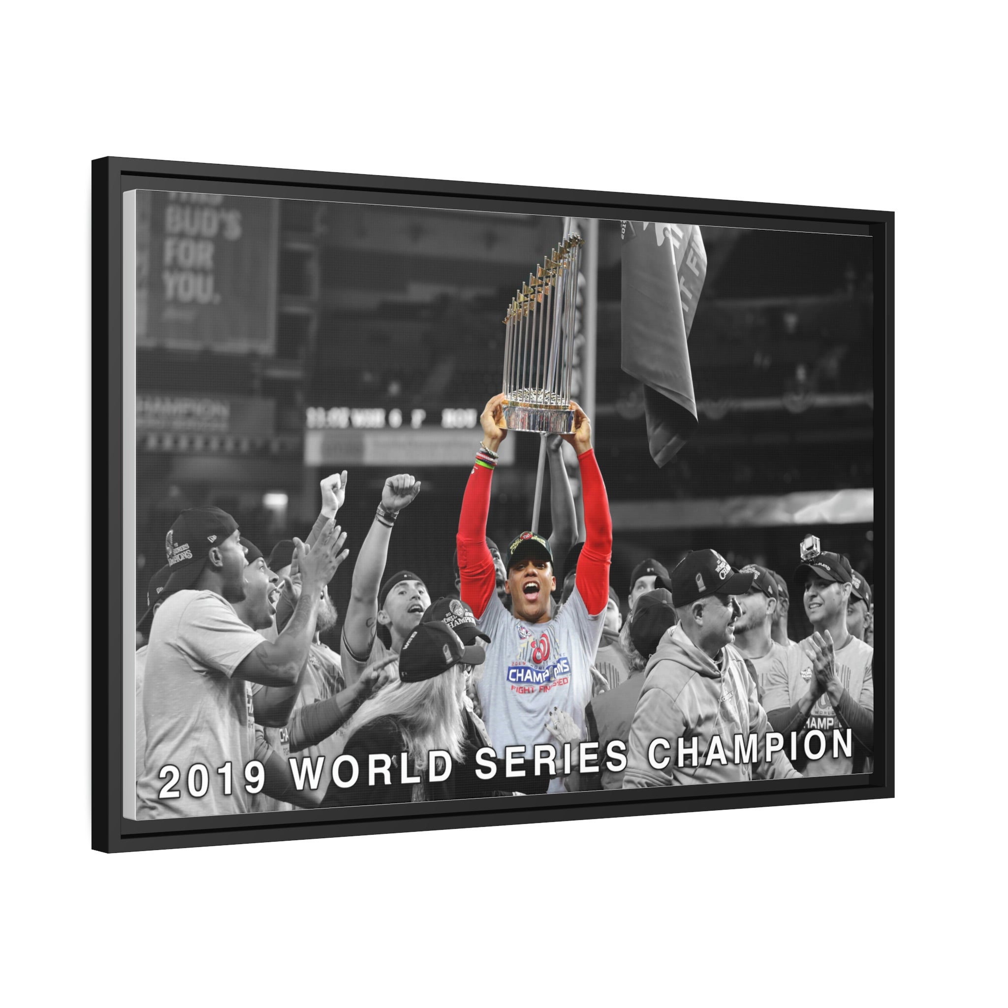 Juan Soto Washington Nationals 2019 World Series Champion Premium Wall Art Framed Canvas