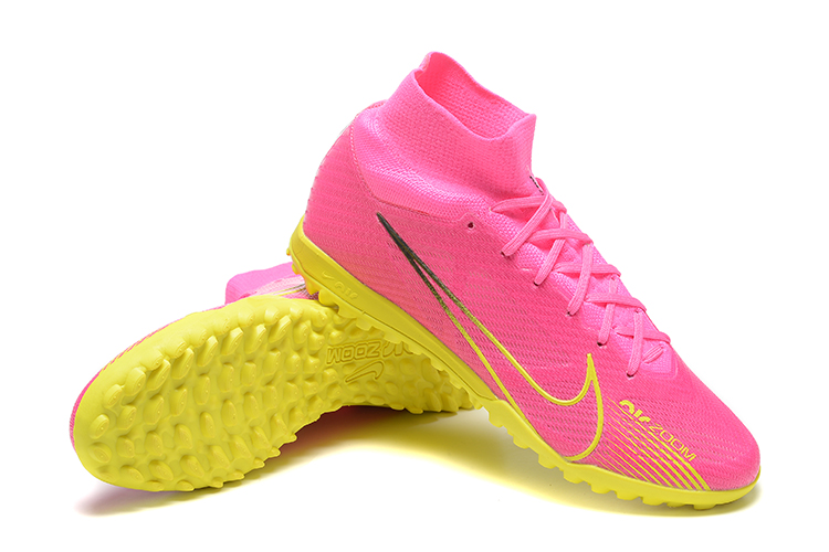 Assassin 15th generation high-top fully knitted waterproof MD air cushion grass spike football shoes