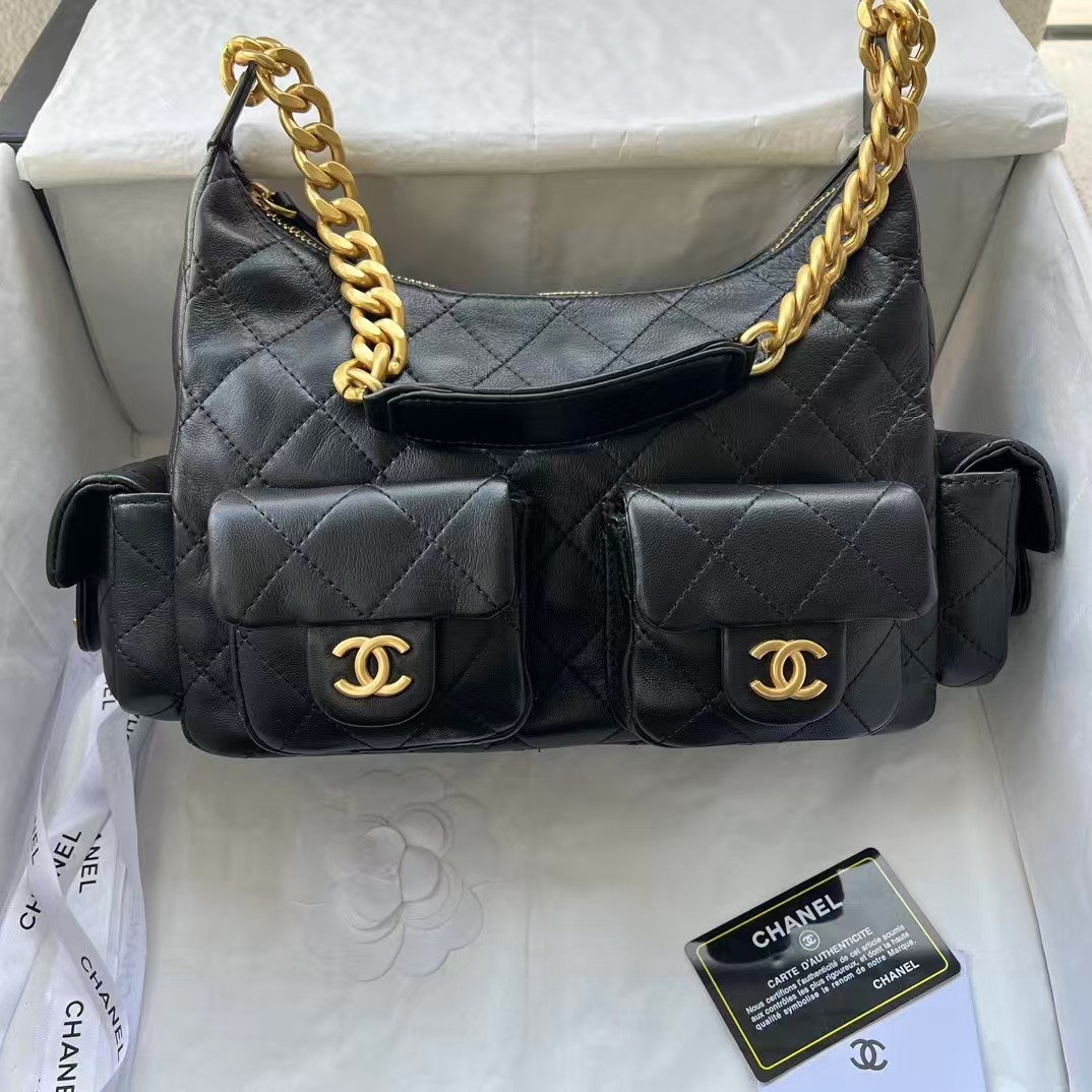 Chanel 25C Quilted Trendy Hobo Bag