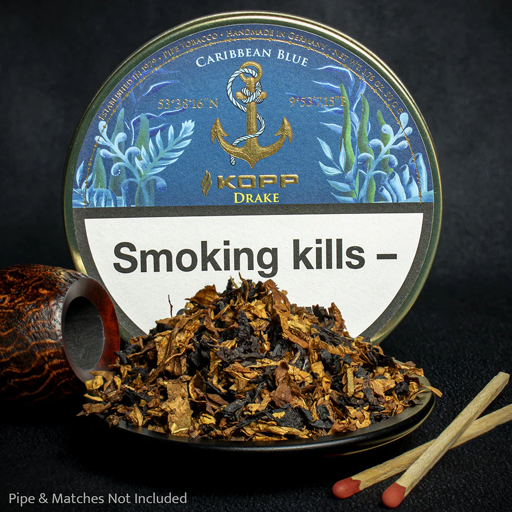 Kopp Caribbean Blue Drake Pipe Tobacco - 50g Tin