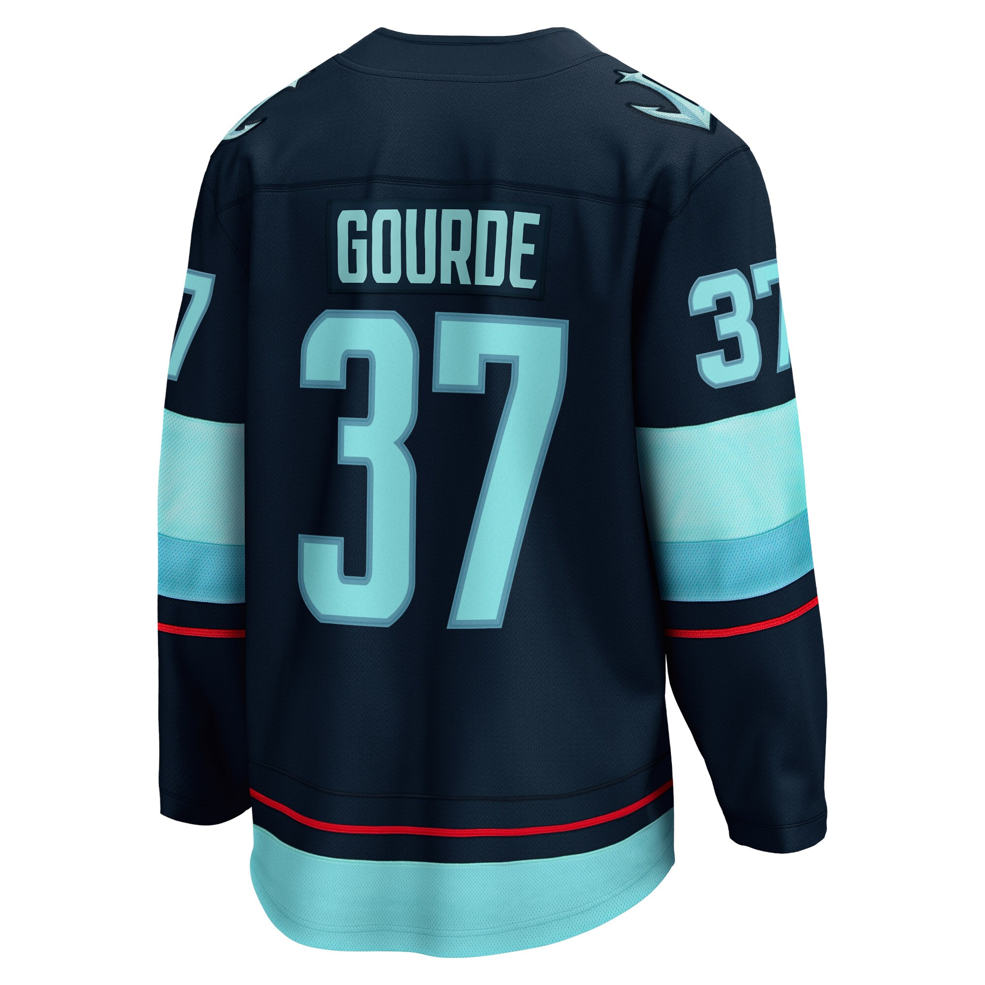 Yanni Gourde Seattle Kraken Fanatics Home Breakaway   Jersey – Deep Sea Blue
