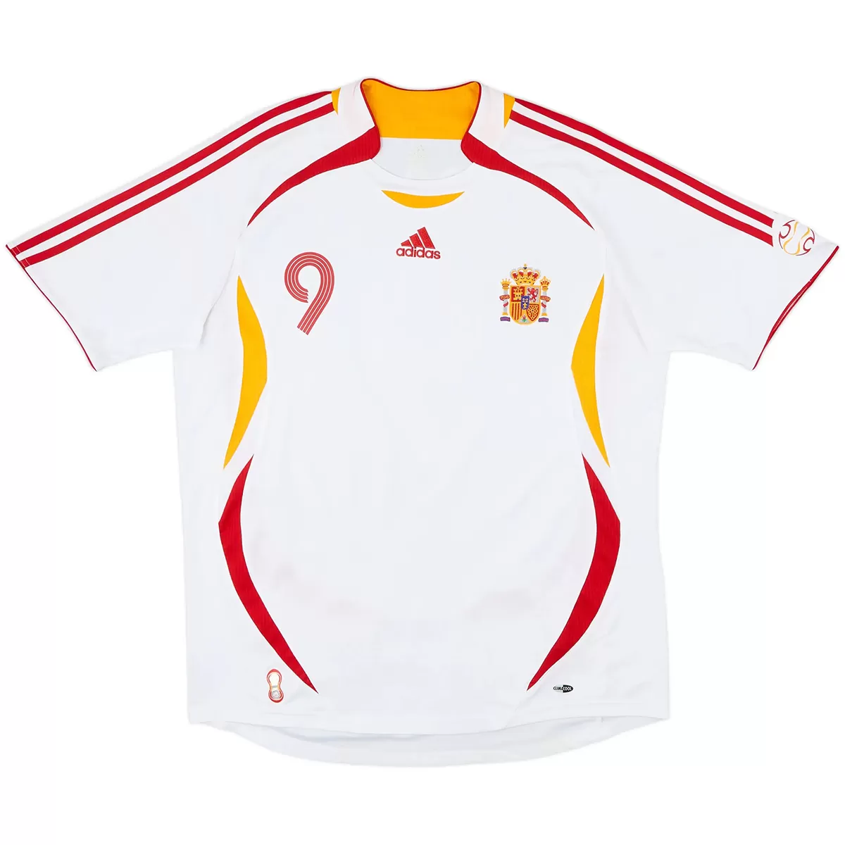 Torres #9 Spain 2006 Away Retro Football Jersey