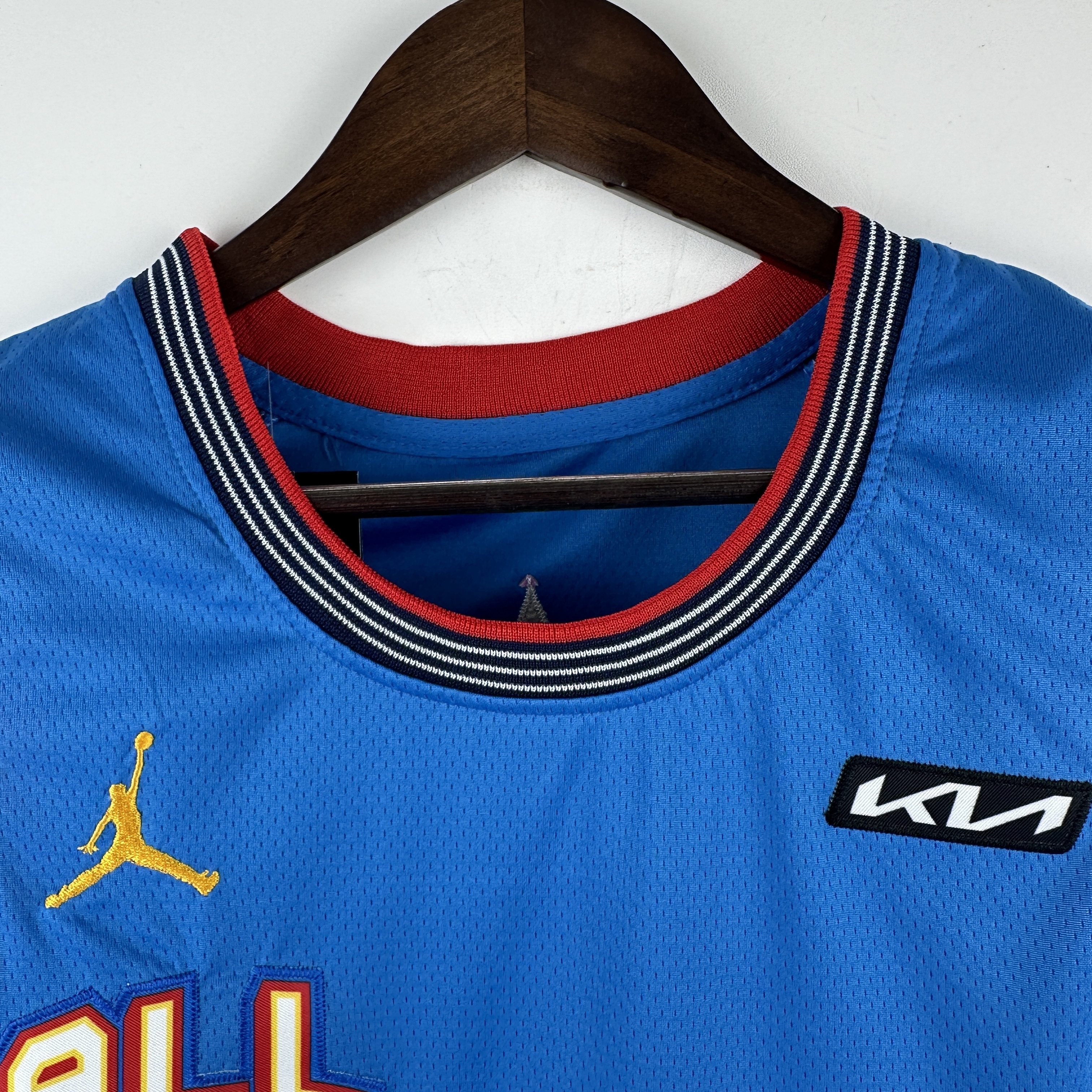 Embroidered 25th season All-Star Blue No. 23 James