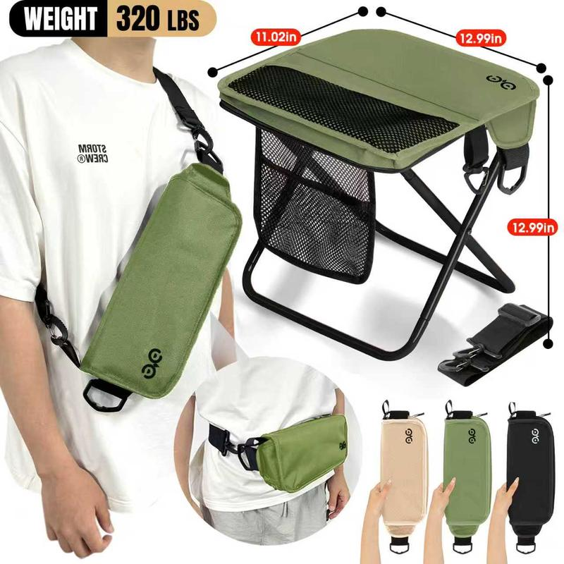 Portable Outdoor Folding Chair with Shoulder, Strap Ultra Light 1.5 lbs