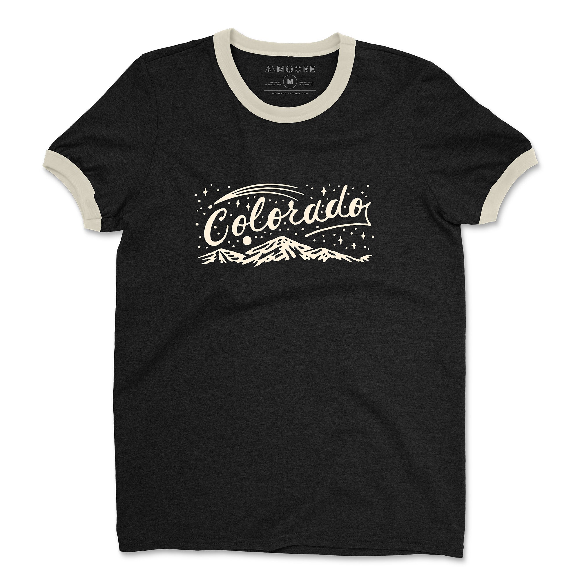 Colorado Night Ringer Tee-Black/Natural