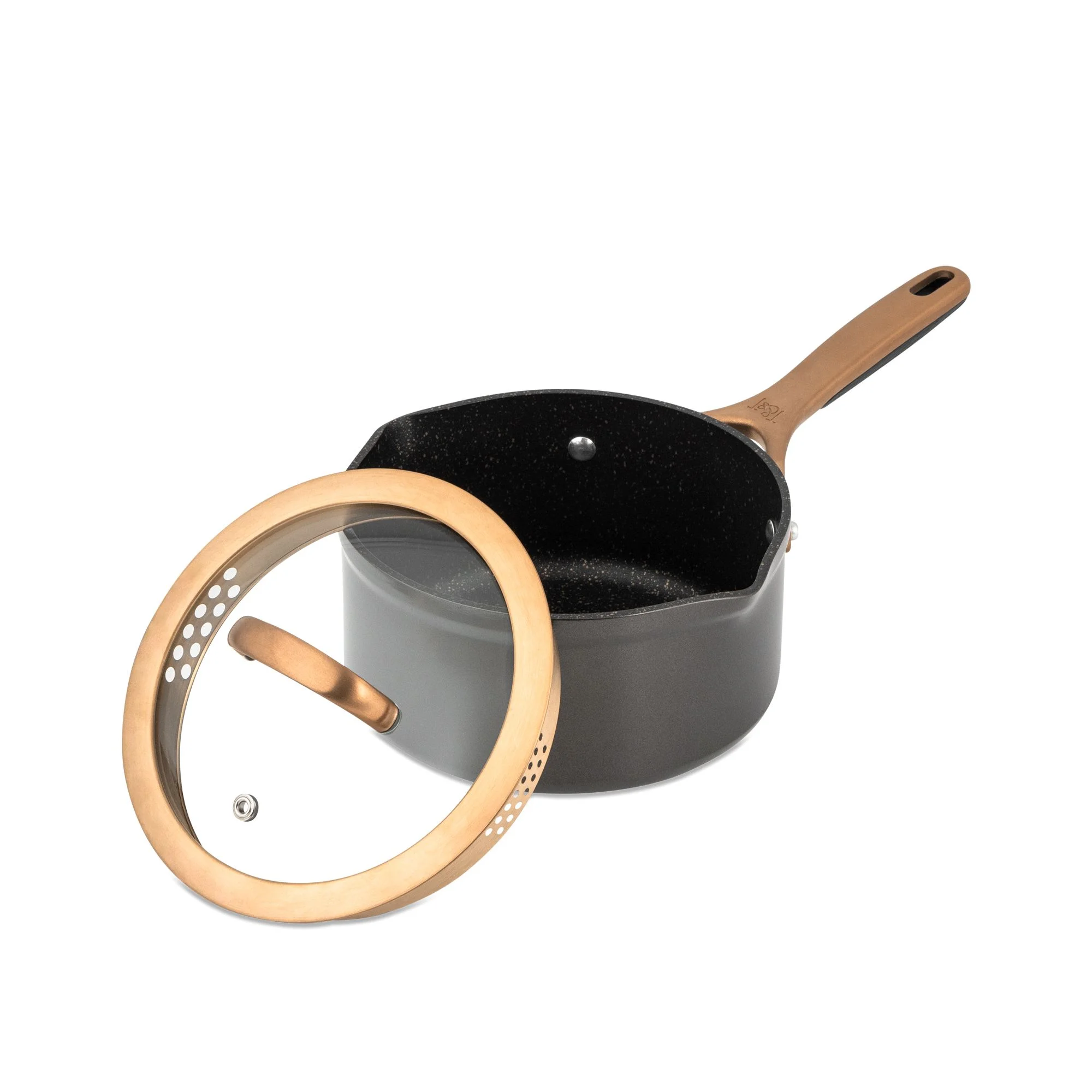 Thyme & Table Supreme 12-Piece Non-Stick Cookware Set, Pots and Pans Set- Bronze