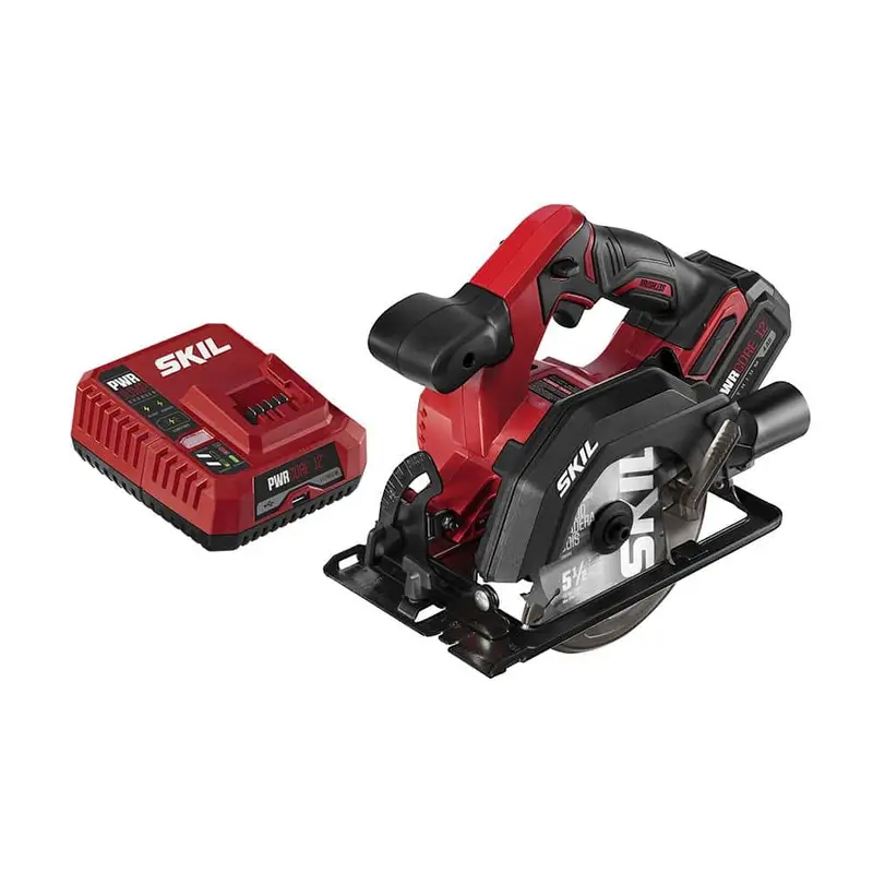 12V Brushless Cordless 5.5-Inch Circular Saw with Battery and Charger