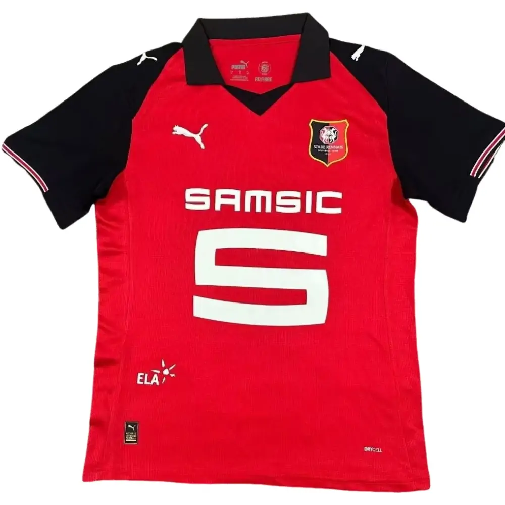 2025-26 Stade Rennais Home kit - Short Sleeve Fans Edition
