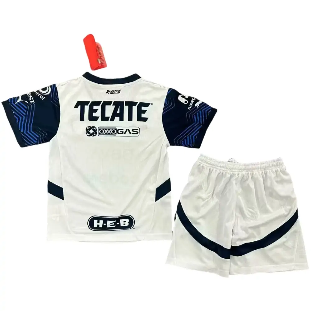 2024-25-Monterrey Away White-Jersey-Children's Kit