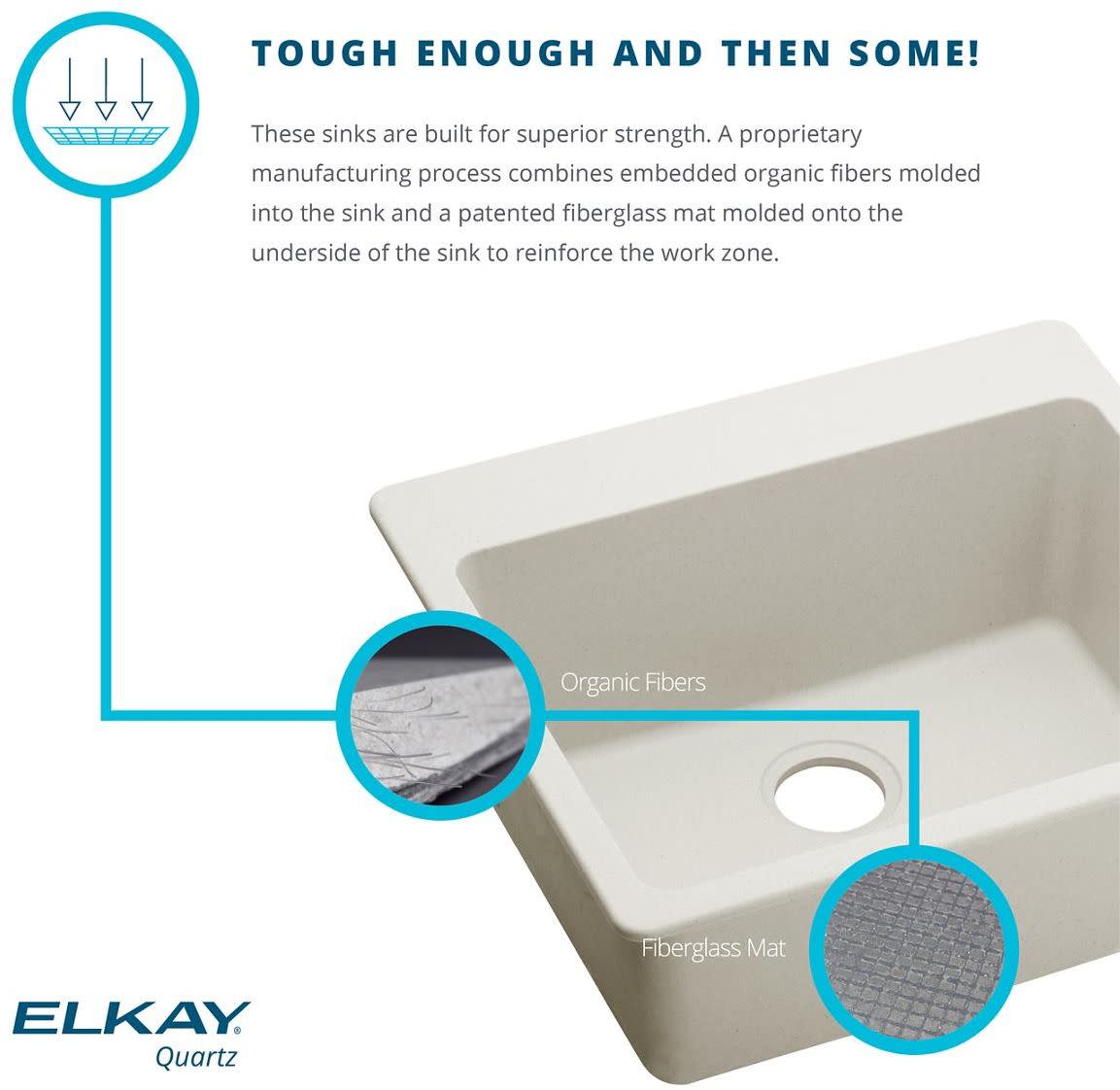 Elkay ELXRUP3620RT0 Elkay Quartz Luxe 35-7/8