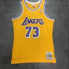 Dennis Rodman Los Angeles Lakers Yellow 73 MN