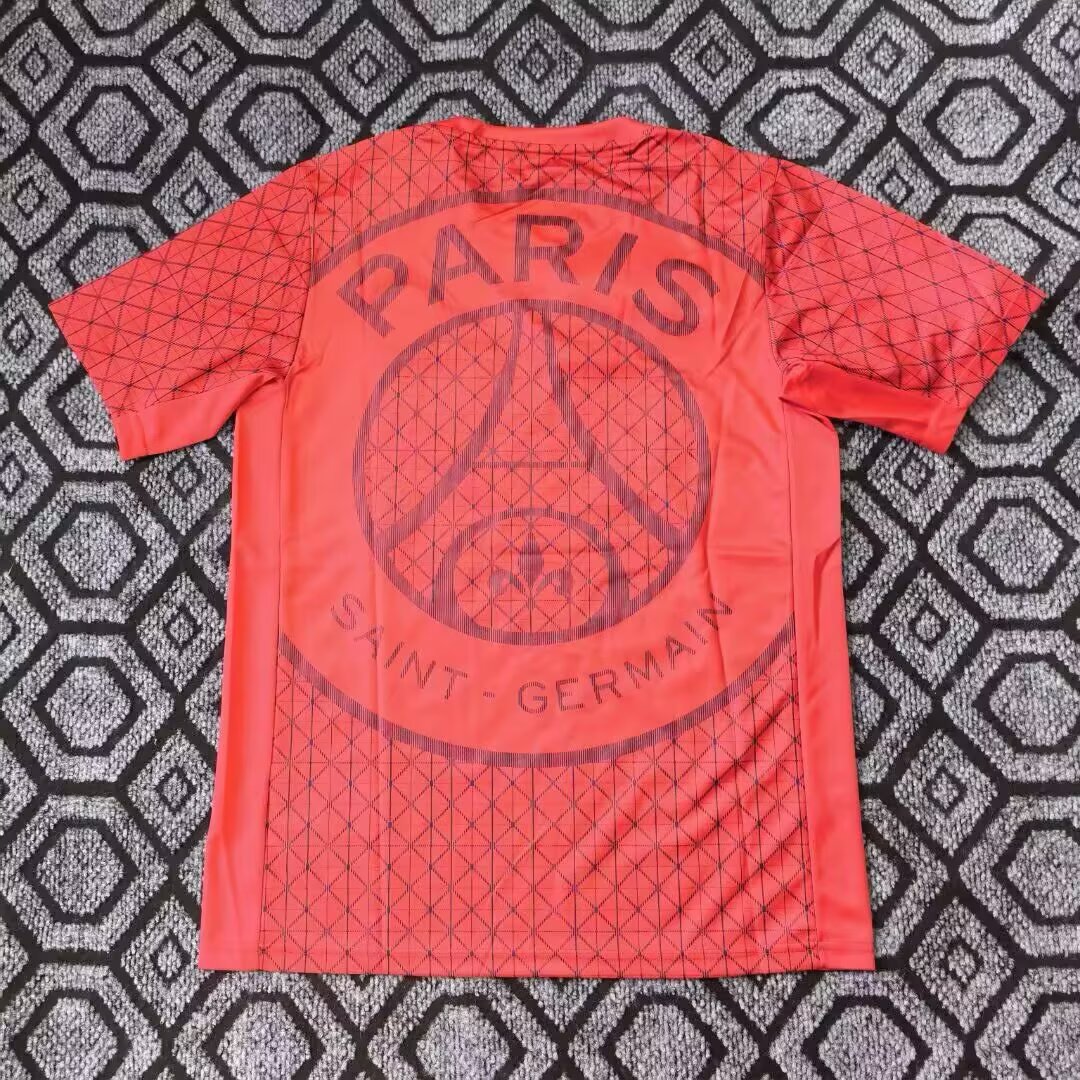 2025-26 Paris pre-match training red jersey - fan version