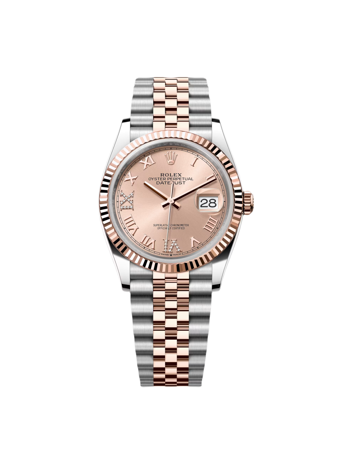 【Super Clone】RLX  Datejust 36mm 126231 Rose Dial Oyster Bracelet