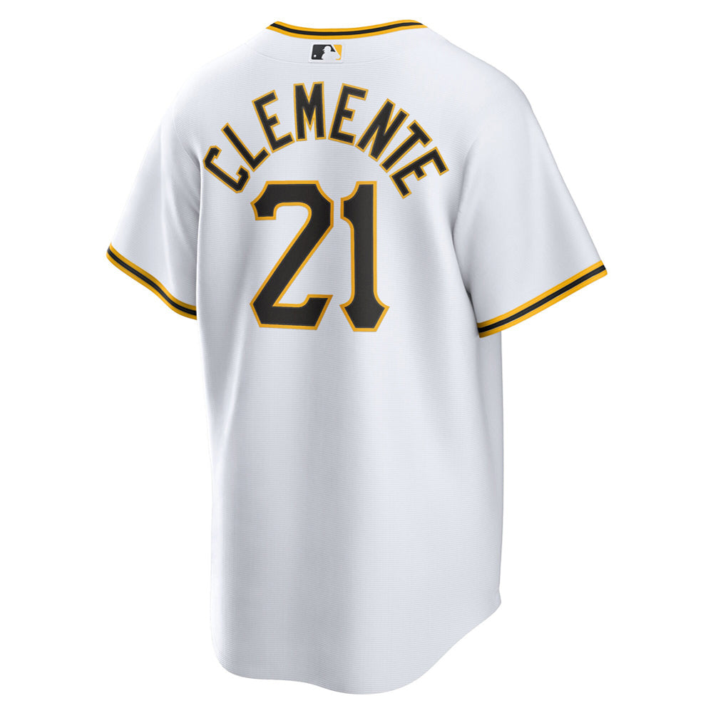 Men's Pittsburgh Pirates Roberto Clemente Home Player Name Jersey - White