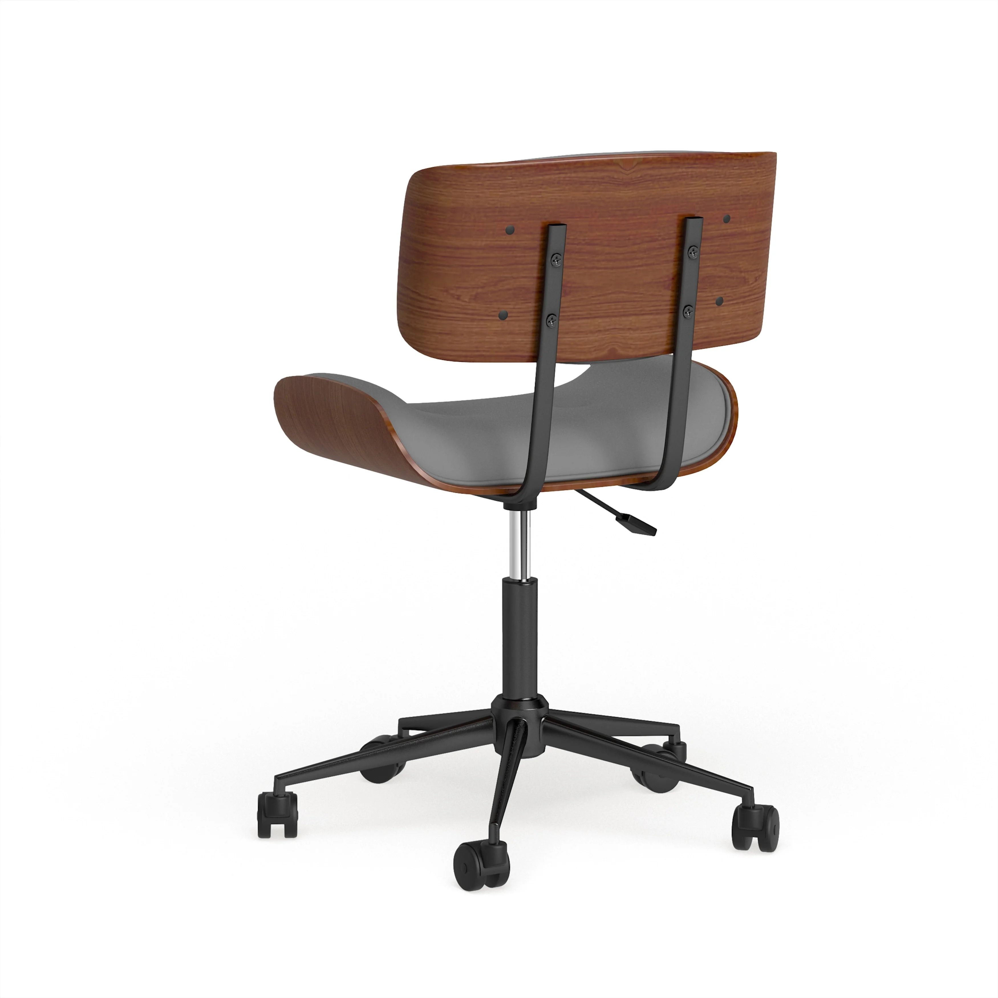 Carson Carrington  Leksand Simple Mid-century Modern Office Chair Grey