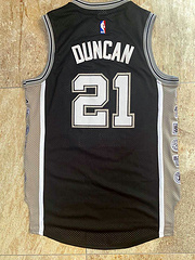 Tim Duncan Throwback San Antonio Spurs Black 21 MN