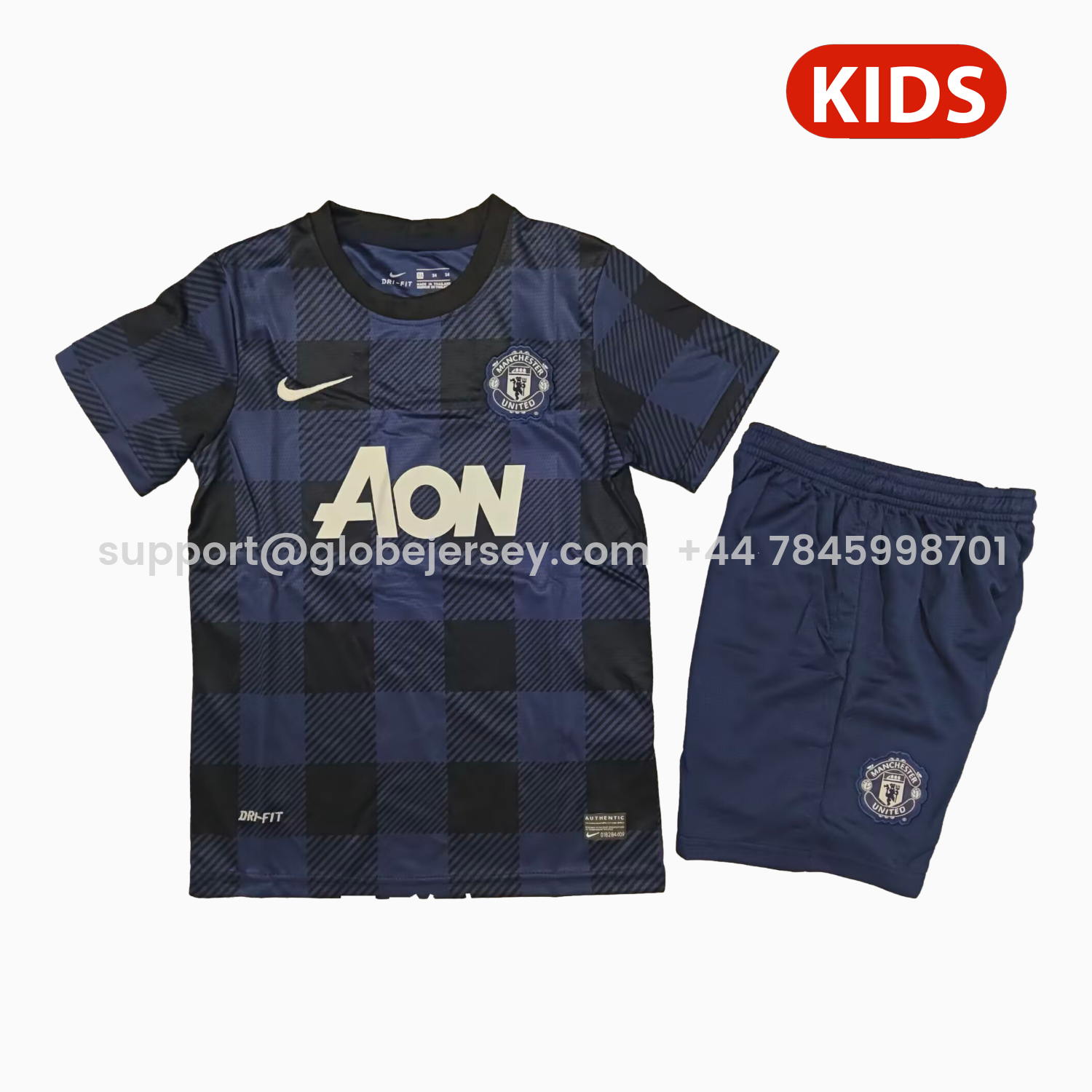 Retro Manchester United 2013-14 Away Kids Kit