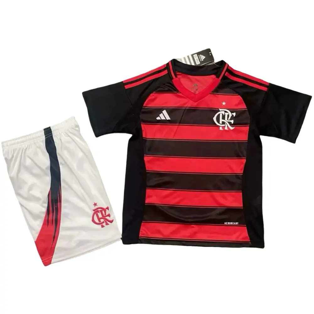 2025-26-Flamengo Home-Jersey-Children's Kit