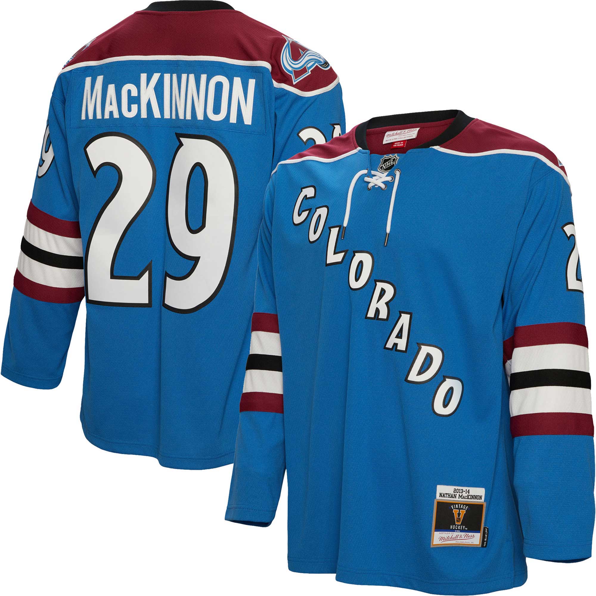 Nathan MacKinnon Colorado Avalanche Mitchell & Ness Big & Tall 2013 Blue Line   Jersey – Blue
