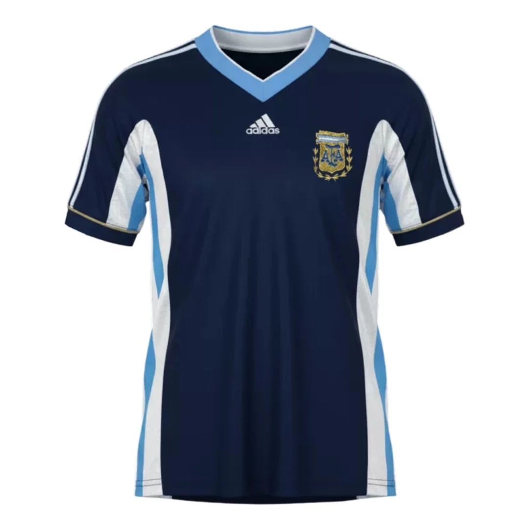 Argentina Men's 1998 Away Retro Football Jersey