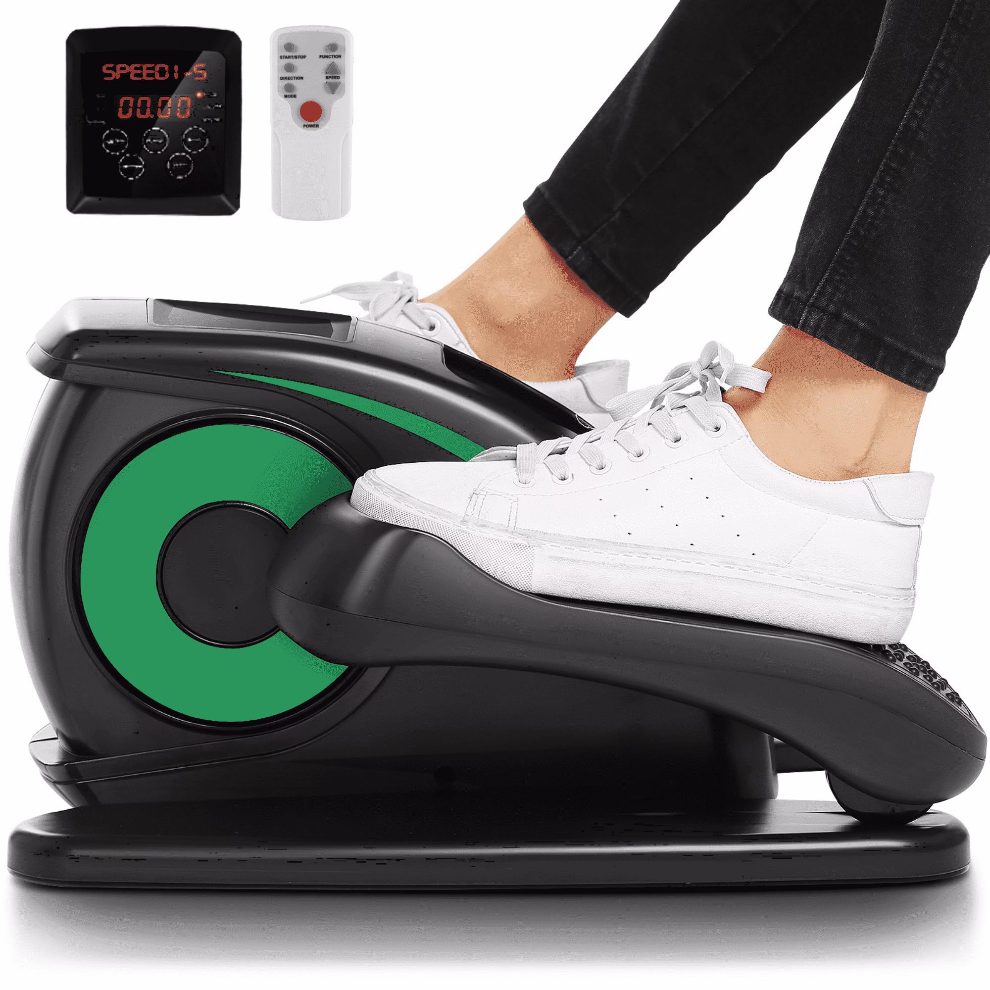 Elliptical Machine, Under Desk Elliptical with Remote Control, Quiet Home Ellipse Exerciser for Seniors