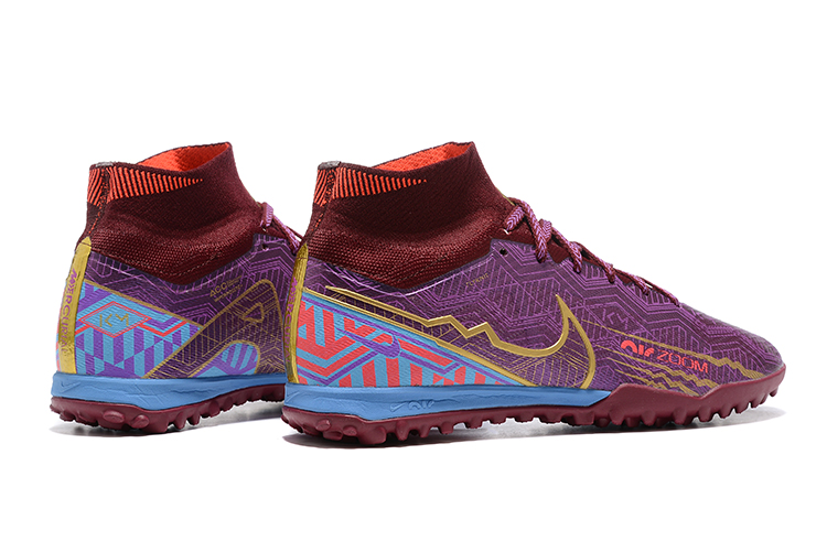 Assassin 15th generation high-top fully knitted waterproof MD air cushion grass spike football shoes