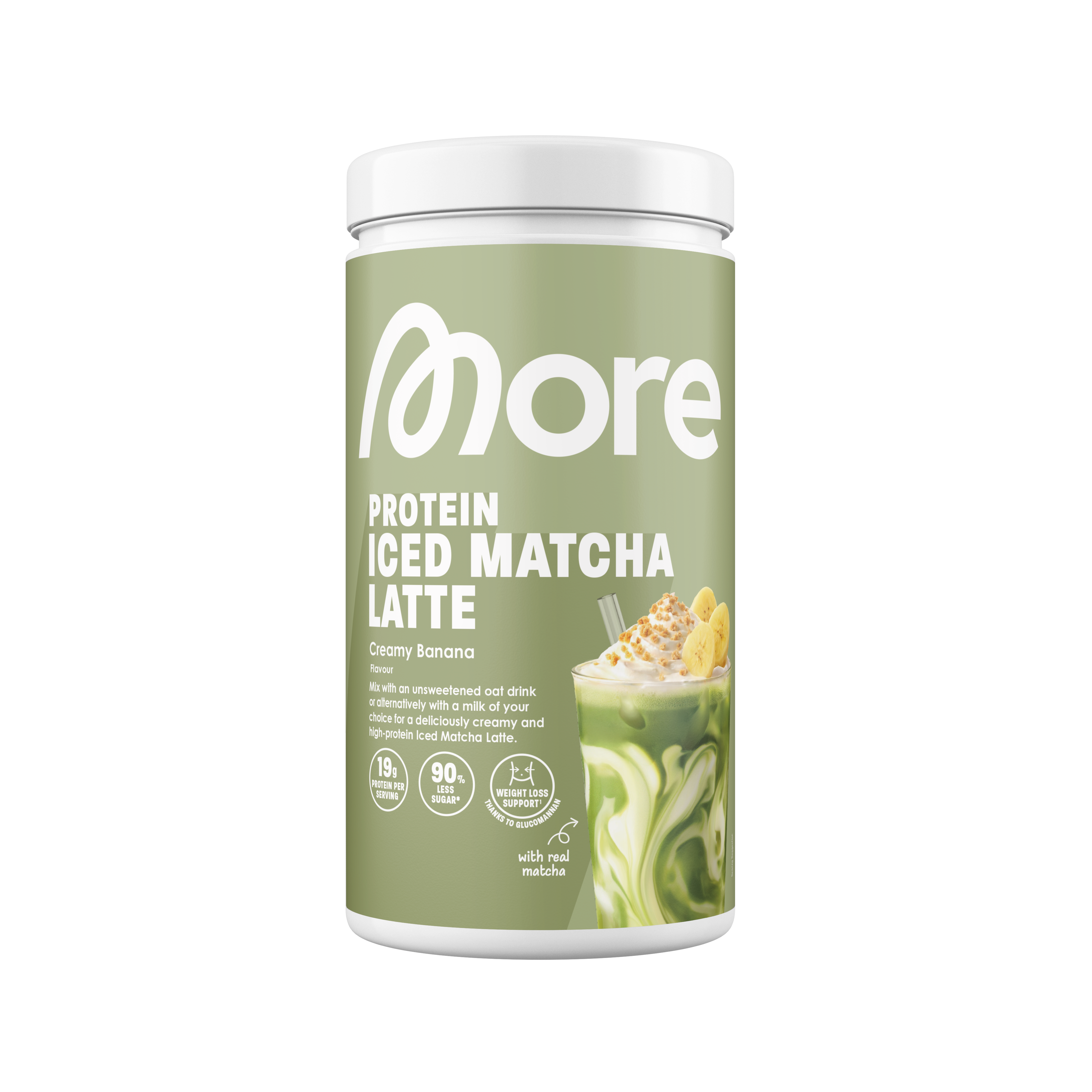 More Protein Iced Matcha Latte