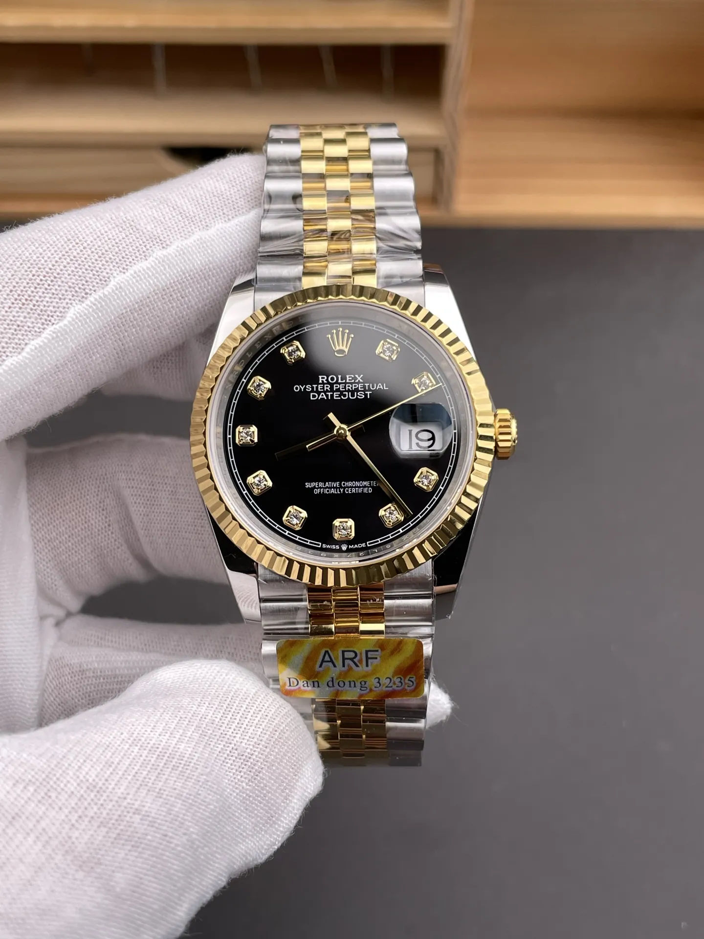 Rolex Datejust Two-Tone Black 36mm