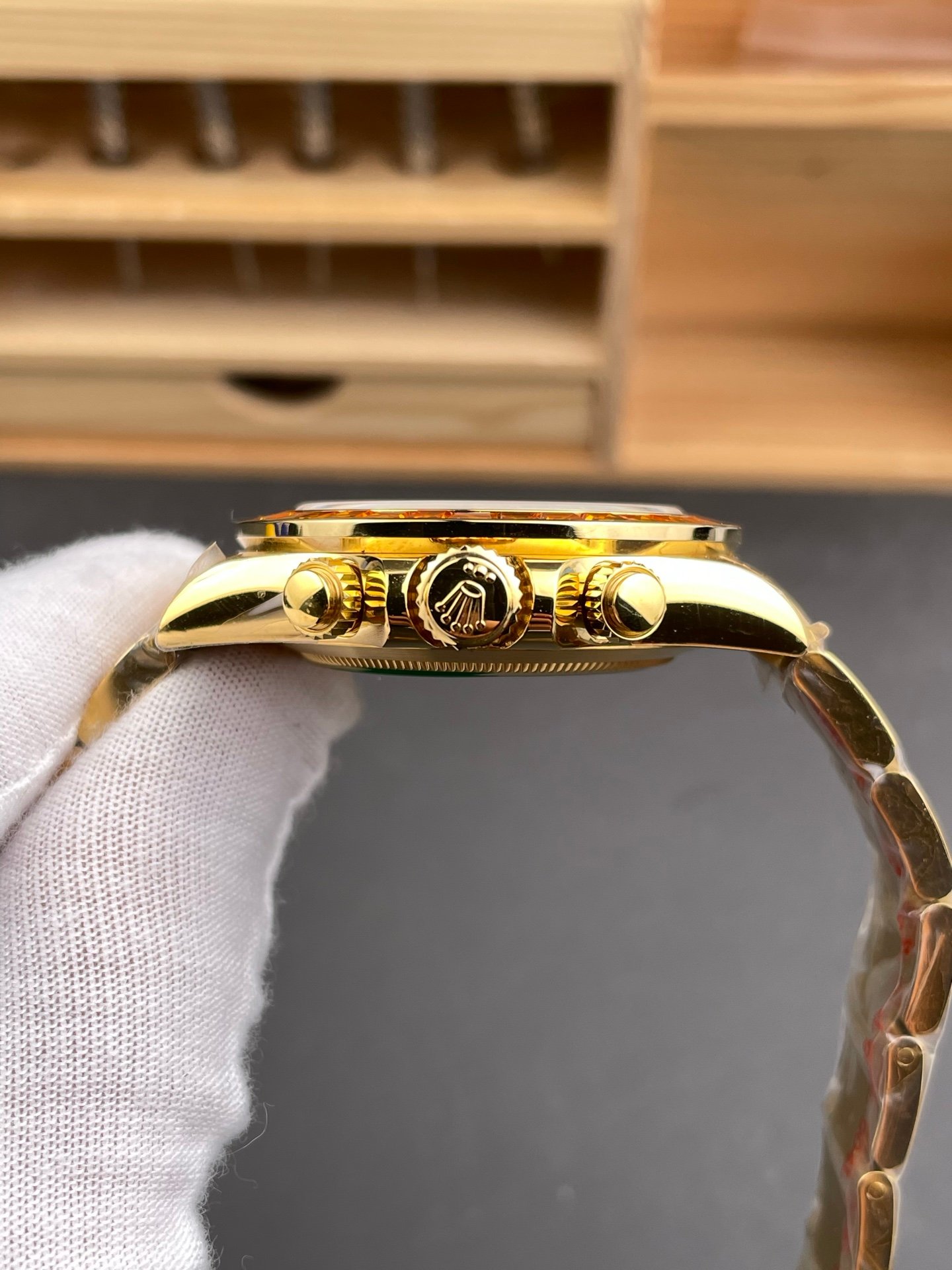 Rolex Daytona Full Gold White MOP Diamond