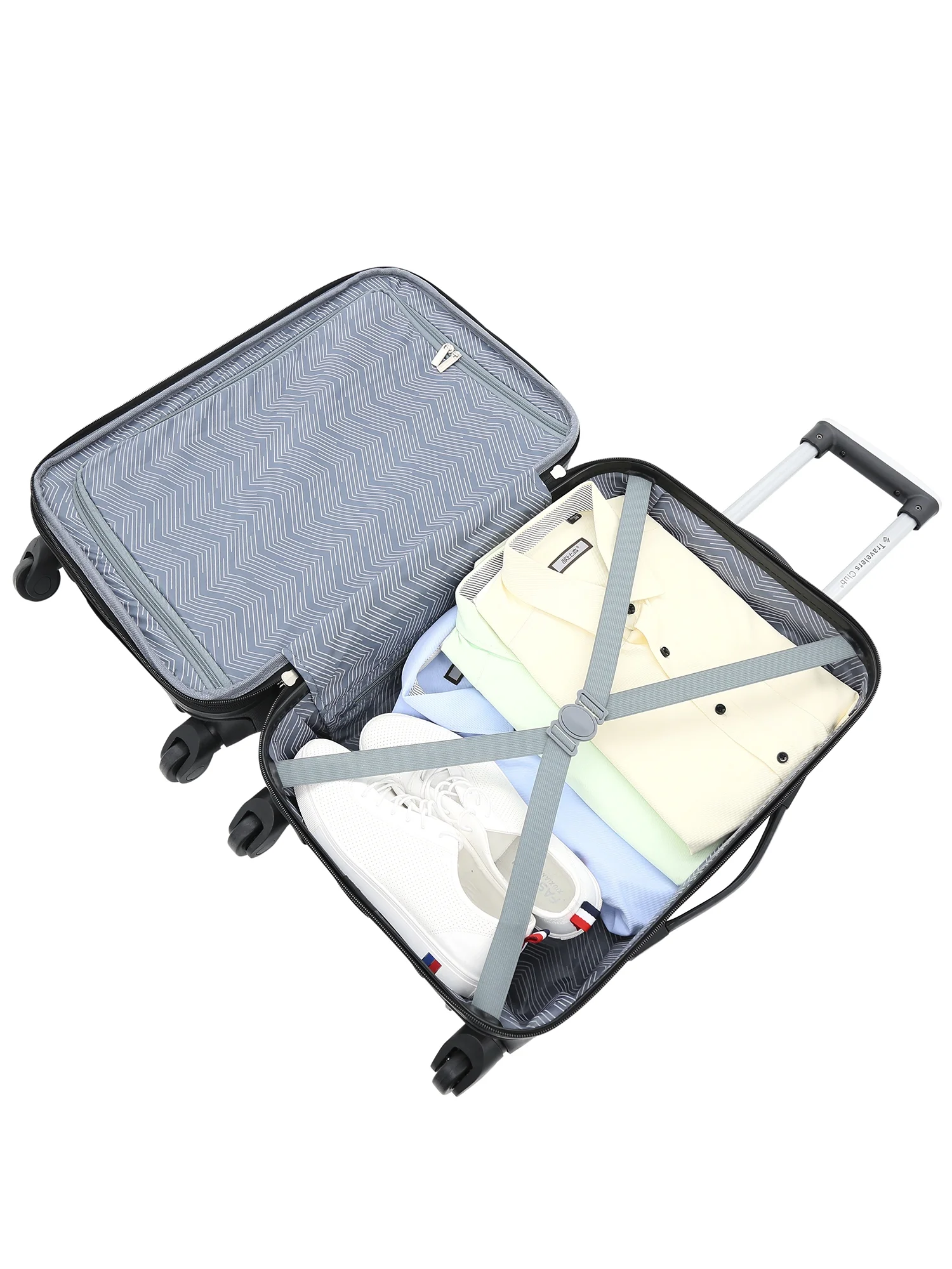 Travelers Club Chicago Plus 5pc Expandable Hardside Luggage Set, Black