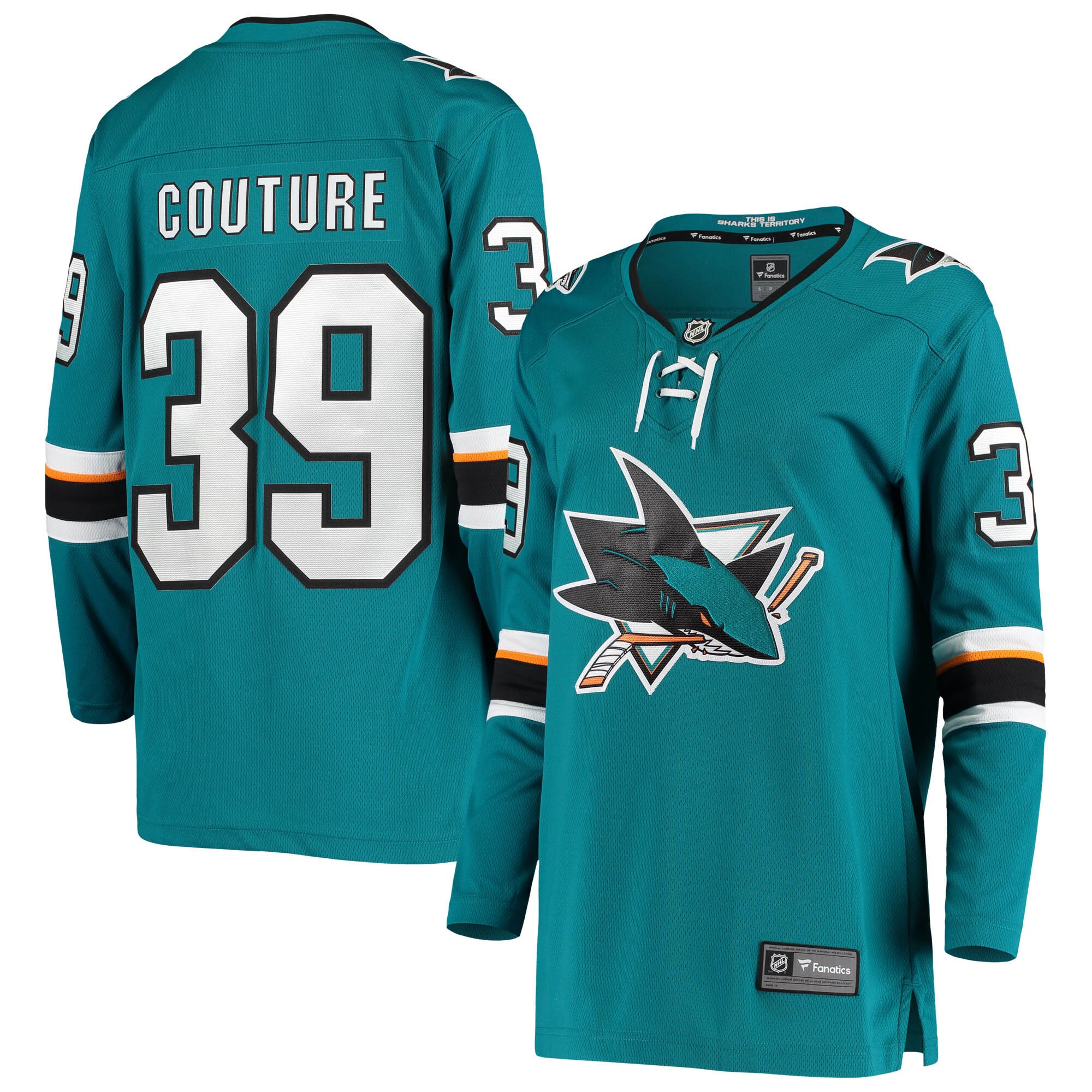 Logan Couture San Jose Sharks Fanatics Women’s Breakaway Home   Jersey – Teal