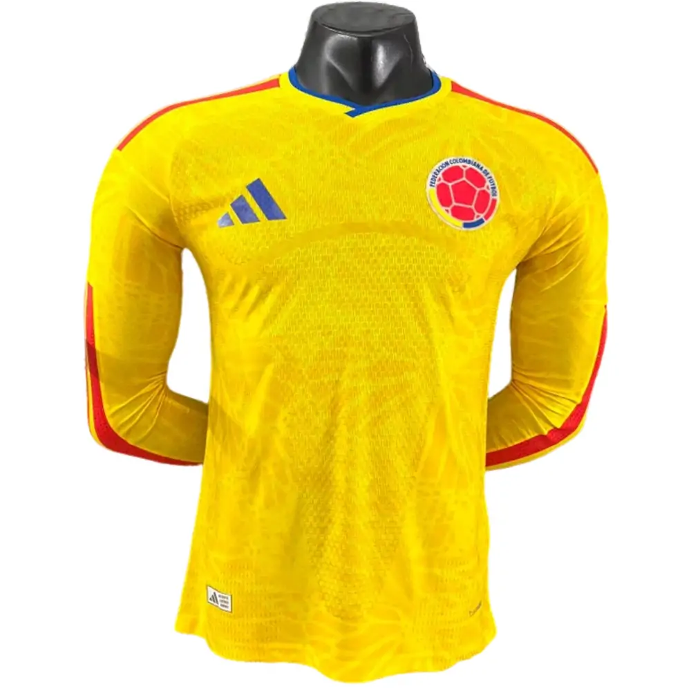 2026 World Cup Colombia Main Long-Sleeve Jersey - Player Version