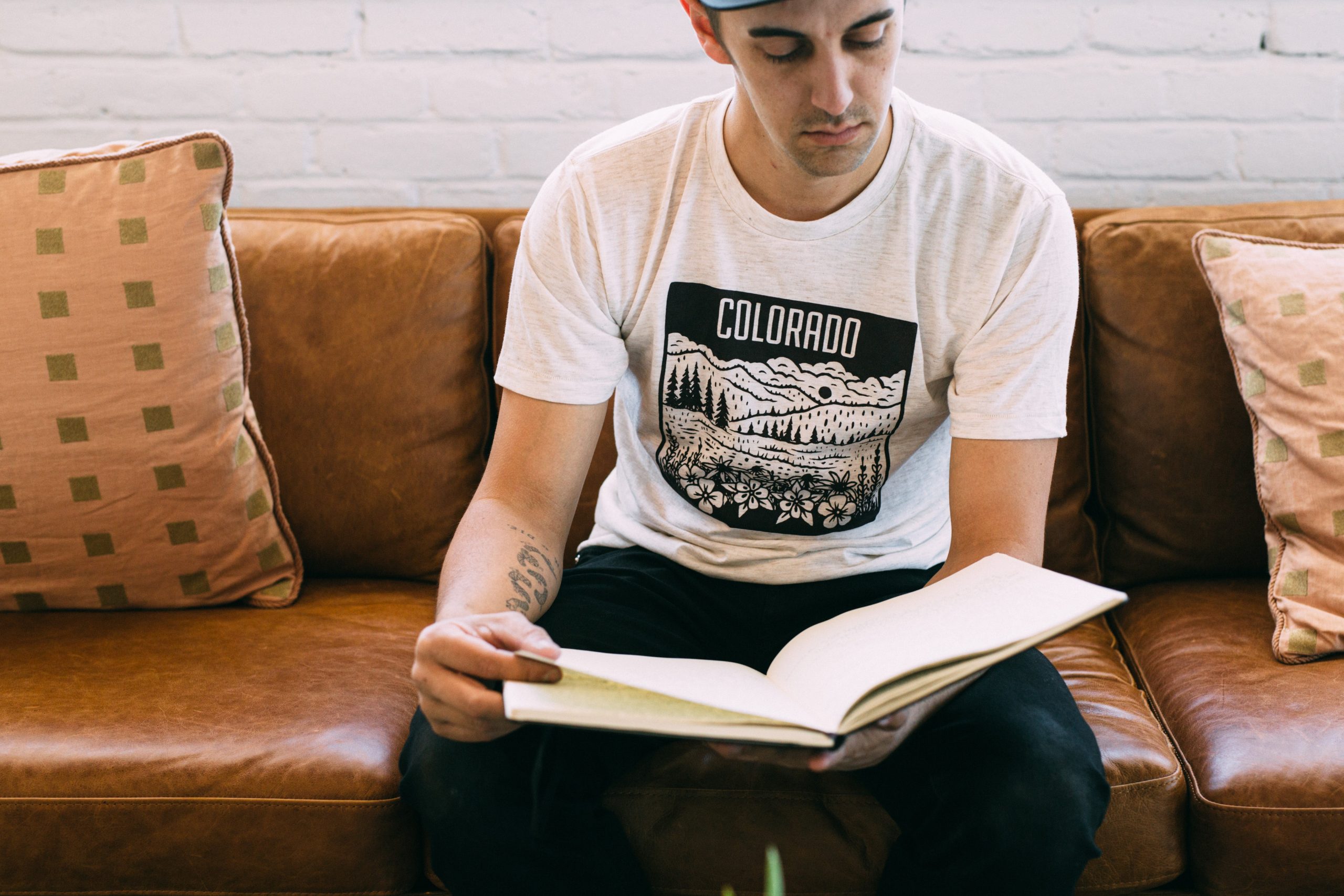 Colorado Mountain Tee-Oatmeal