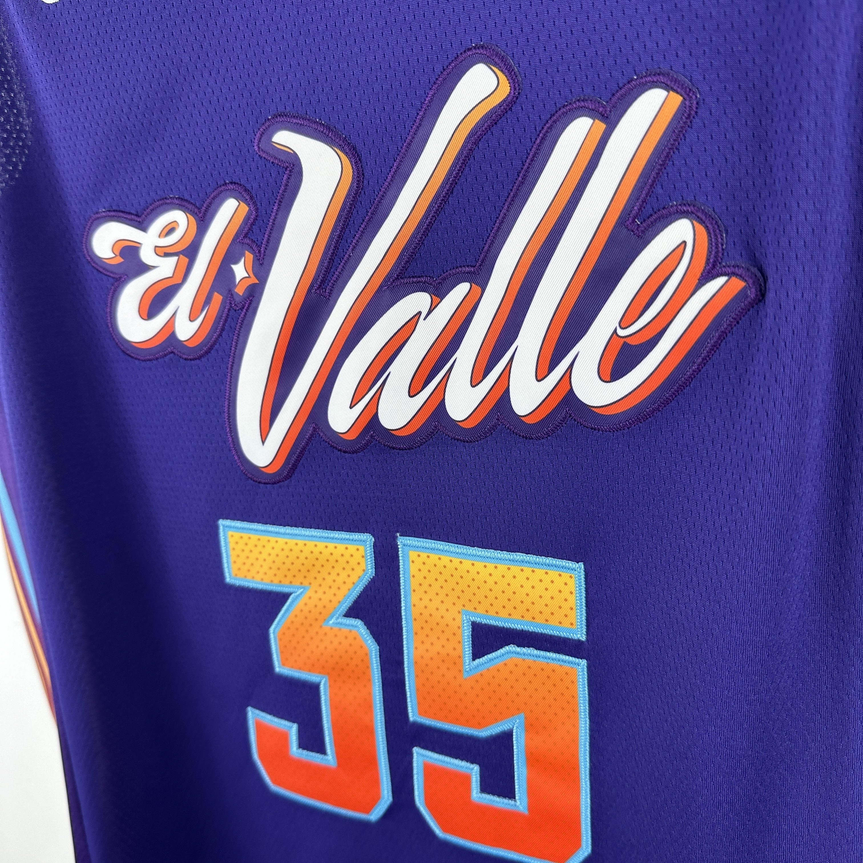 Embroidered 24th Season Suns City Edition No. 35 Durant