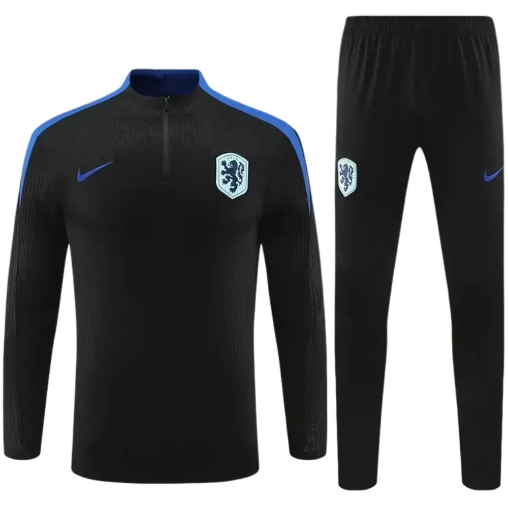 2024/25 Dutch black half-pull training clothes 1:1 Thai quality